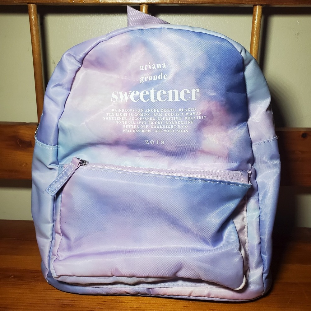 Ariana Grande Sweetener Tour Mini Backpack 10" Small‎ Bag Purple 2018